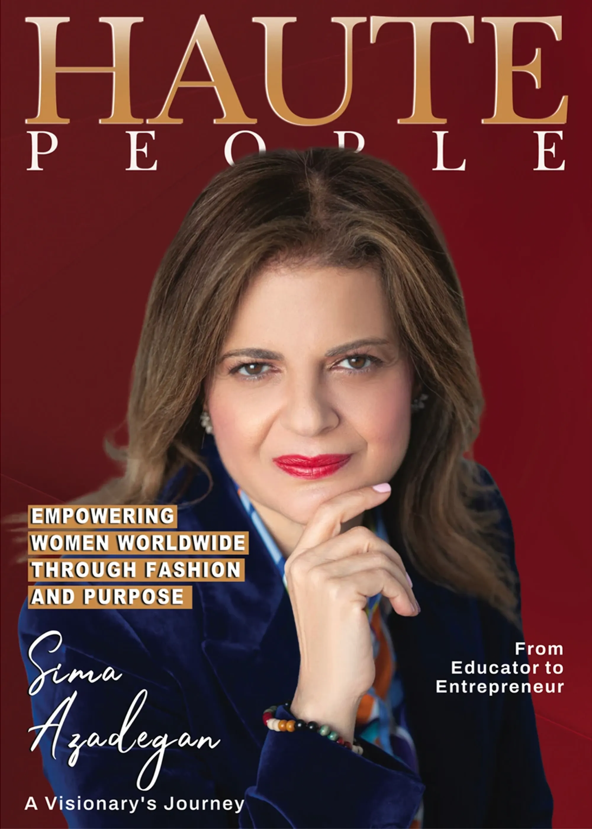 Haute People magazine cover featuring Sima Azadegan
