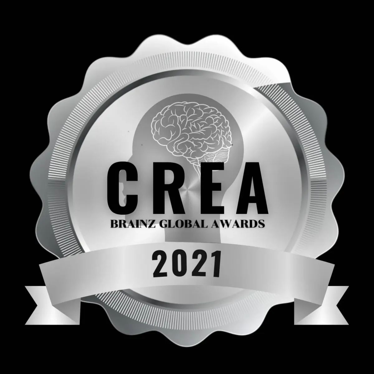 Silver Brainz CREA Global Awards 2021 badge